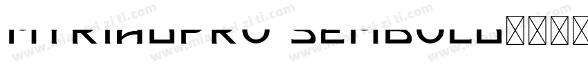 myriadpro sembold字体转换